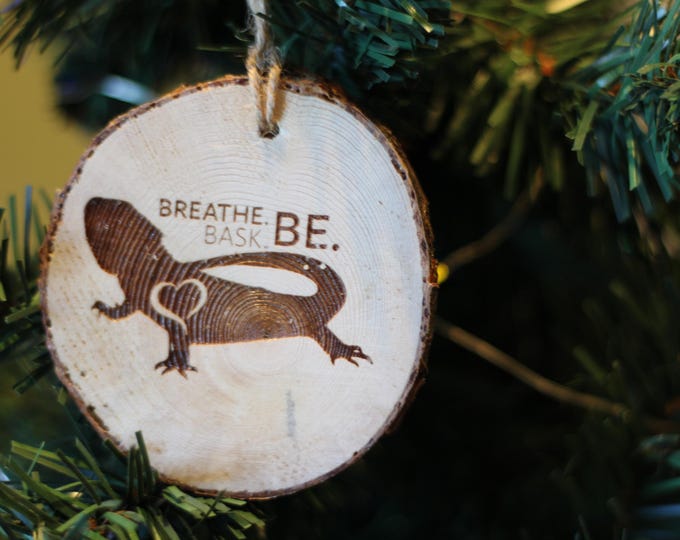 Custom Personalized Ornaments & Signs, Mental Health Wellness, Guinea Pig, Turtle, Horse, Bearded Dragon, Rabbit, Hedgehog on Rescued Wood