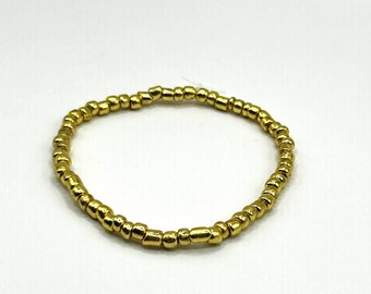 Gold Bead Bracelet -- 46