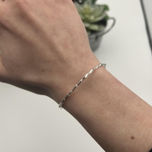 Lightweight Silver Bead Bracelet