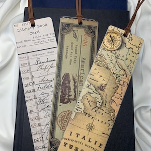 Vintage Bookmark Collection, Retro Bookmarks, Unique Reader Gift, Classic Literature Themed Bookmarks, Perfect Gift for Book Lovers