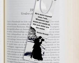 Wuthering Heights Bookmark, Emily Brontë Quote, Gothic Romance Bookish Gift, Literary Bookmark for Book Lovers, Classic Novel Bookmark