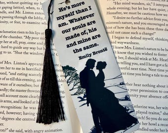 Wuthering Heights Bookmark, Emily Brontë Quote, Gothic Romance Bookish Gift, Literary Bookmark for Book Lovers, Classic Novel Bookmark