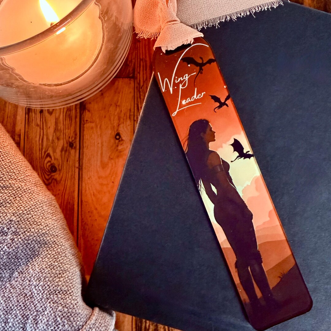 Fourth Wing Inspired Bookmark | Wing Leader | Fantasy Reader | Dragon ...