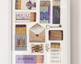 University of Mount Union Matchbox Poster