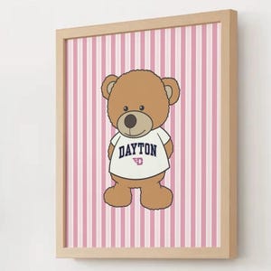 Dayton Flyers Bear Poster