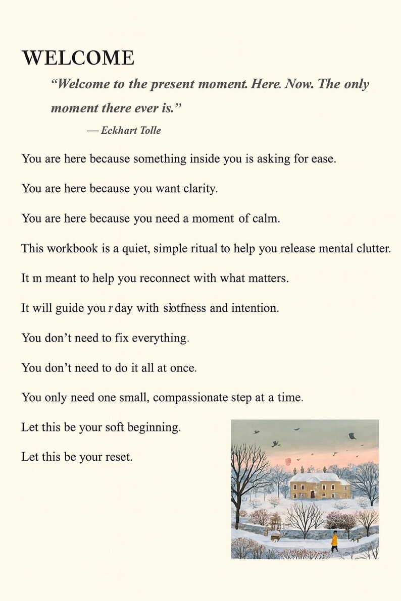 Feeling overwhelmed during the holidays? Holiday Stress Relief Workbook | Overwhelm Reset Self-Care Journal (PDF) image 4