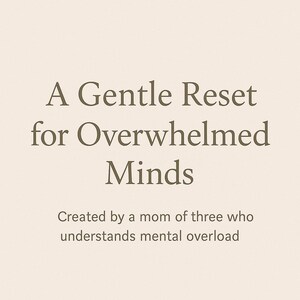 Feeling overwhelmed during the holidays? Holiday Stress Relief Workbook | Overwhelm Reset Self-Care Journal (PDF) image 1