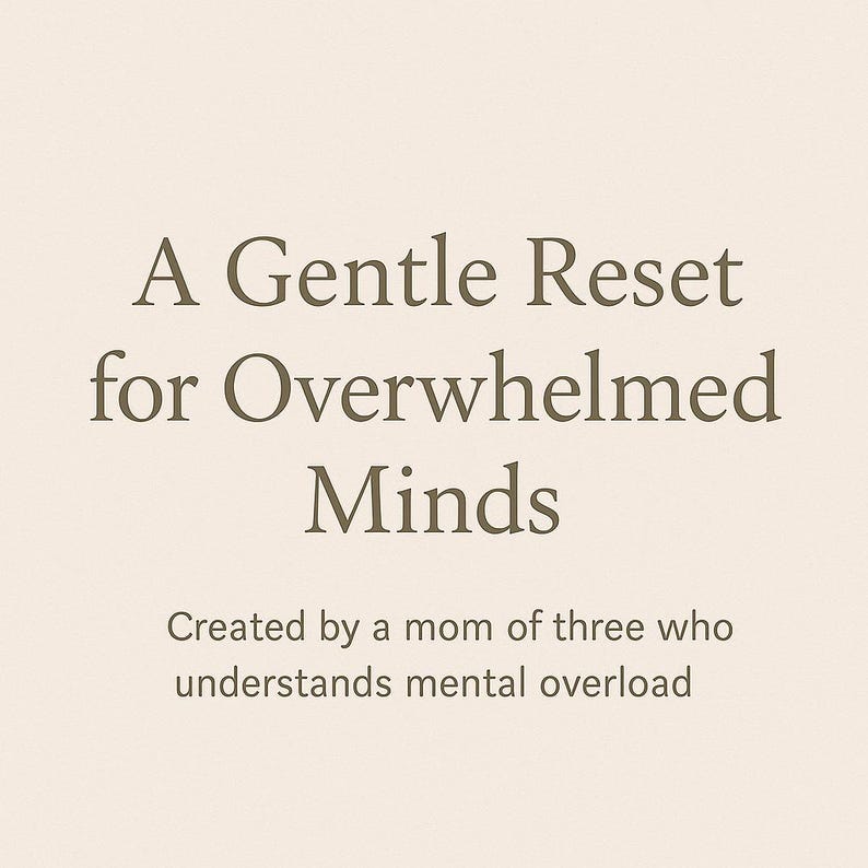 Feeling overwhelmed during the holidays? Holiday Stress Relief Workbook | Overwhelm Reset Self-Care Journal (PDF) image 1