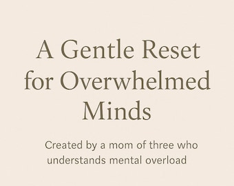 Overwhelm Reset Workbook Bundle | Holiday Stress Reset, Mindfulness (PDF)