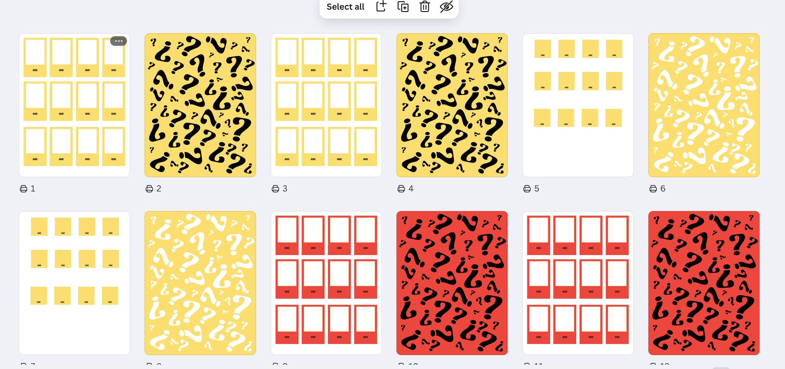 Guess Who Board Canva Template Easily Printable Etsy