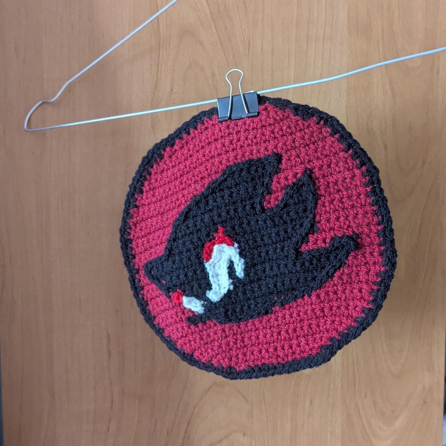 Shadow the Hedgehog Crochet Pattern PDF Tapestry/applique Gaming Mario ...