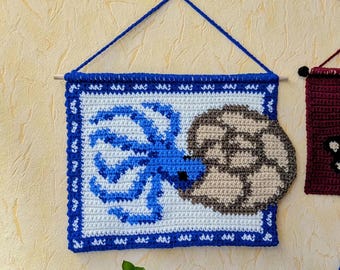 Ammonite Crochet Tapestry Pattern: Nautilus Wall Hanging (PDF Pattern)