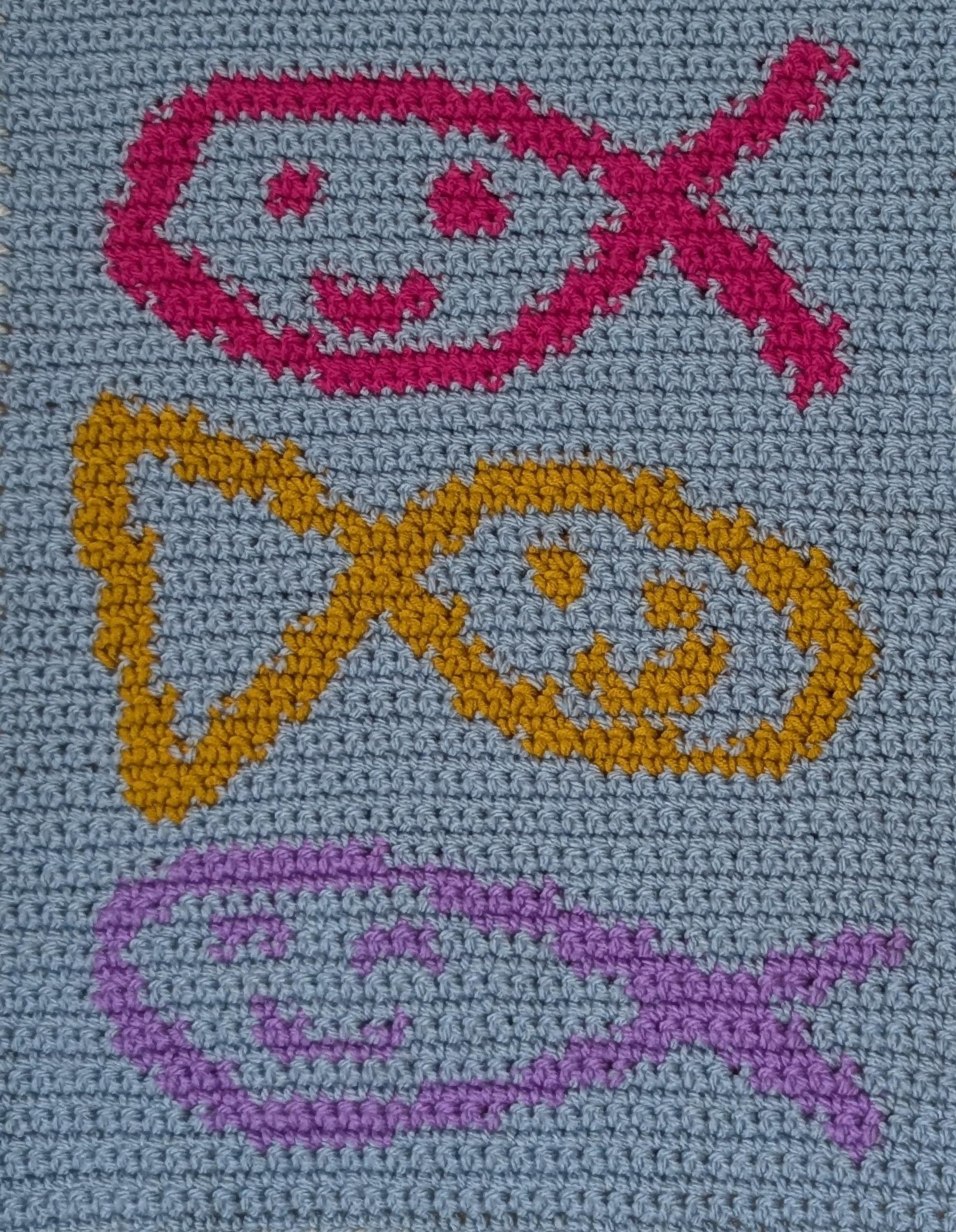 Happy Fishies Crochet Tapestry Pattern PDF Easy Wall Hanging Summer ...