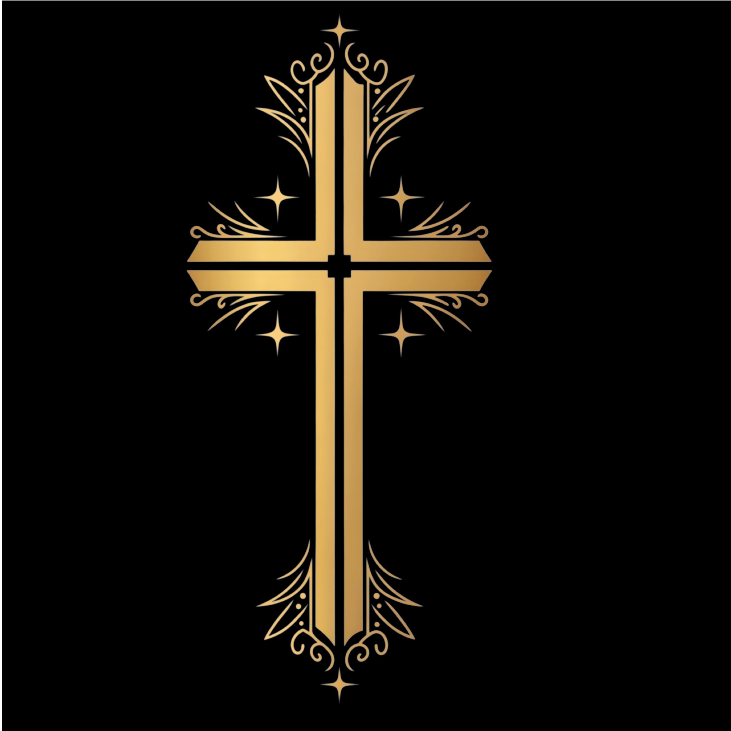 18 Gold Christian Cross Clipart PNG Transparent, Religious and ...