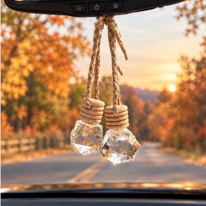 Set of 2, All natural nontoxic essential oil car diffuser. Over 60 scents aromatherapy