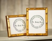 Bamboo Picture Frame - Gold Bamboo- Aged Black Bamboo - Natural - 8x10 - 5x7 - 11x14 - 16x20 - Choose Your Size- Old World Frames