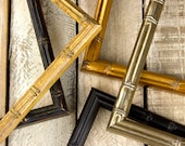 Bamboo Picture Frame - Gold Bamboo- Black Bamboo- Aged Black - Natural - 8x10 - 5x7 - 11x14 - 16x20 - Choose Your Size- Old World Frames