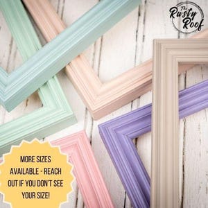Katelyn Photo Frame - Handmade Solid Wood Picture Frame - Transitional Modern Design - Made to Order Housewarming Gift - Choose Size & Color 画像 2