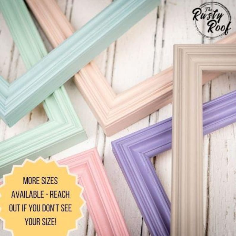 Katelyn Photo Frame - Handmade Solid Wood Picture Frame - Transitional Modern Design - Made to Order Housewarming Gift - Choose Size & Color 画像 2
