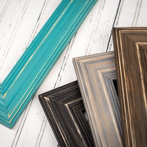Distressed Walden Wide Distressed Picture Frame, Wood Picture Frame, Photo Frame, Walden,4x6, 5x7, 8x10 Rustic Picture Frame, Walden Frame