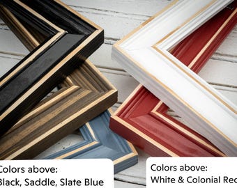Distressed Charleston Frame, Classic Frame, Rustic Picture Frame, Choose Your Size, Farmhouse Decor, Distressed Charleston