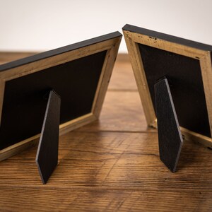 Black Beaded Frame, Handmade Black Wooden Frame, Minimalistic Modern Table-top Photo Frame, Choose Your Size, 4x6, 8x10, 11x14, 13x19 & More image 2