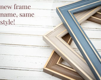Distressed Charleston Picture Frame, Classic-Rustic Photo Frame-11x14 Frame, 8x10 Frame, 16x20 Frame, Rustic Decor-Saddle Frame, Ebony Frame