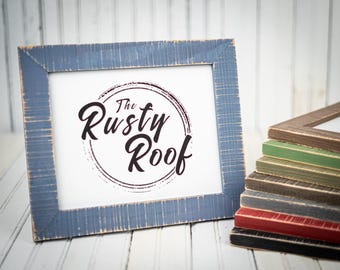 Barnwood Everly Picture Frame, Rustic Picture Frame, Handmade Frame, Reclaimed Wood Frame, Distressed Frame, Tabletop Frame, Barnwood Everly