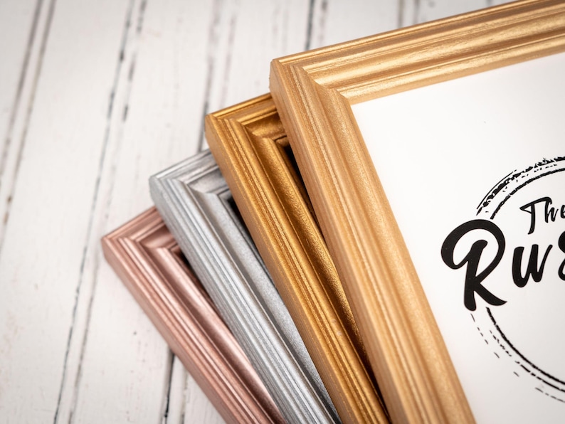 Katelyn Photo Frame - Handmade Solid Wood Picture Frame - Transitional Modern Design - Made to Order Housewarming Gift - Choose Size & Color 画像 4