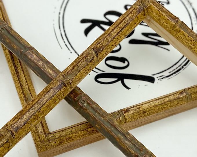 Gold Faux Bamboo Picture Frame 4x6 // 5x7 // 8x10 Etsy