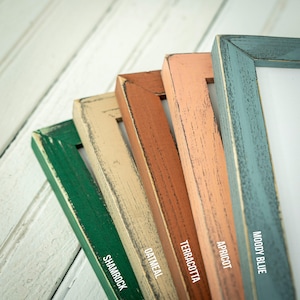 Weathered Emily - Choose Your Color/Size - Handmade Picture Frame - Solid Wood - Distressed Frame - Custom Sizes - Gallery Wall Decor image 9