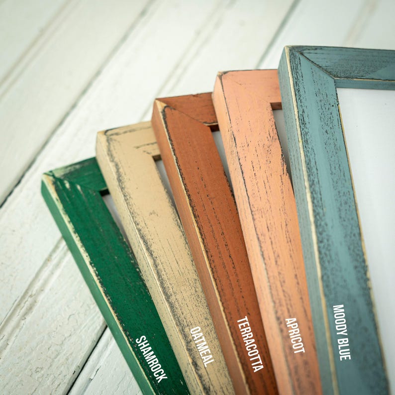 Weathered Emily - Choose Your Color/Size - Handmade Picture Frame - Solid Wood - Distressed Frame - Custom Sizes - Gallery Wall Decor image 9
