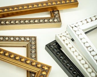 Penelope Beaded Picture Frame - Perfect for Any Room - Handmade Photo Frame - Choose Your Size & Color - Antique Style Finishes - Penelope