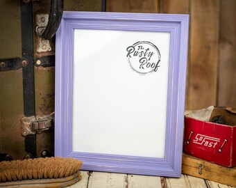 Ready to Ship - 8.5x11 French Lilac Distressed Cimarron - Rustic Picture Frame - 8.5x11 Distressed  Photo Frame - Distressed Cimarron Frame