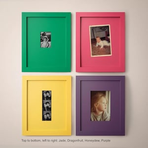 Ember Photo Frame | Solid Color Mat Display - 8X10 Wall Accent, Custom Opening