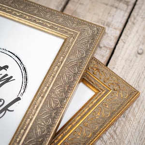 Venice Picture Frame, Champagne Picture Frame, Gold Photo Frame, Dark Espresso Frame, 4x6, Picture Frame Wood, 8x10, 11x14, 5x7 Frame, NEW