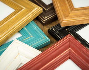 Walden Wide Distressed Picture Frame, Wood Picture Frame, Photo Frame, Walden,4x6, 5x7, 8x10 Rustic Picture Frame, Walden Picture Frame