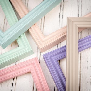 Katelyn Photo Frame - Handmade Solid Wood Picture Frame - Transitional Modern Design - Made to Order Housewarming Gift - Choose Size & Color image 4