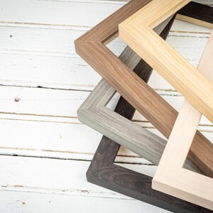 Modern Narrow Savannah Picture Frame - Choose Your Size and Finish - Sleek, Contemporary Design - Natural Wood Tones - Perfect for Any Space image 8