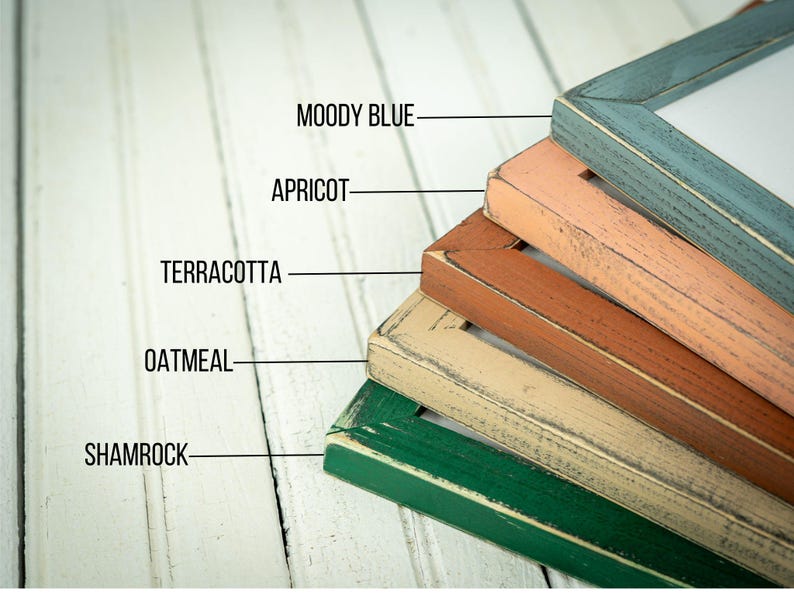 Weathered Emily - Choose Your Color/Size - Handmade Picture Frame - Solid Wood - Earthy Tones - Custom Sizes - Gallery Wall Decor immagine 5