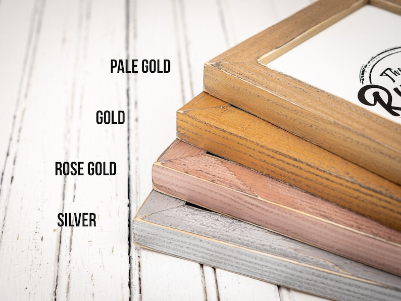 Weathered Emily - Choose Your Color/Size - Handmade Picture Frame - Solid Wood - Distressed Frame - Custom Sizes - Gallery Wall Decor image 4