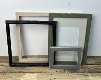 ON SALE - Rustic Picture Frame Set 10x10, 4x6, 11x14, 8.25x11.75 Gallery Wall Set, Closeout Frame Set, Handmade Frames, Lot 9