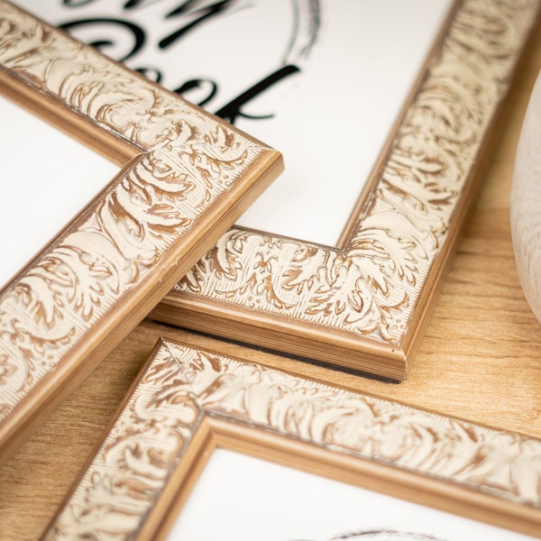 Whitewash Frame Etsy