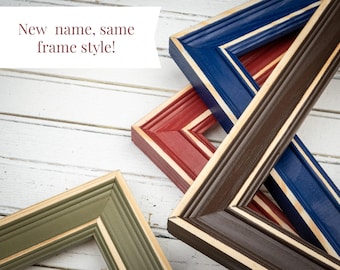 Distressed Charleston-Choose Your Color/Size-Handmade Picture Frame-Solid Wood-Wedding Decor-Custom Sizes-Gallery Wall Decor