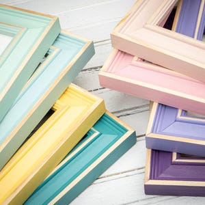 Distressed Charleston, Choose Your Size, Wood Frame, Teal Picture Frame, Purple Frame, Lilac Frame, Gallery Style Frame- Large Wall Frames