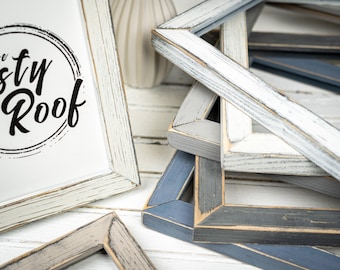 Weathered Emily - Choose Your Color/Size - Handmade Picture Frame - Solid Wood - Earthy Tones - Custom Sizes - Gallery Wall Decor