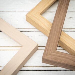 Modern Narrow Savannah Picture Frame - Choose Your Size and Finish - Sleek, Contemporary Design - Natural Wood Tones - Perfect for Any Space image 5