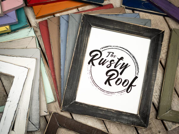 Weathered Everly Picture Frame, Rustic Picture Frame, Handmade Frame, Vintage Patina Wood Frame, Picture Frame, Weathered Everly Frame