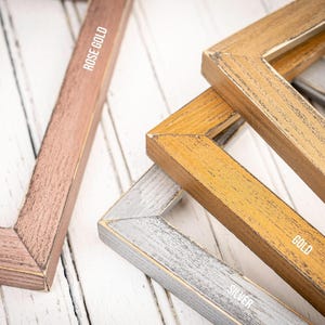 Weathered Emily - Choose Your Color/Size - Handmade Picture Frame - Solid Wood - Distressed Frame - Custom Sizes - Gallery Wall Decor image 5