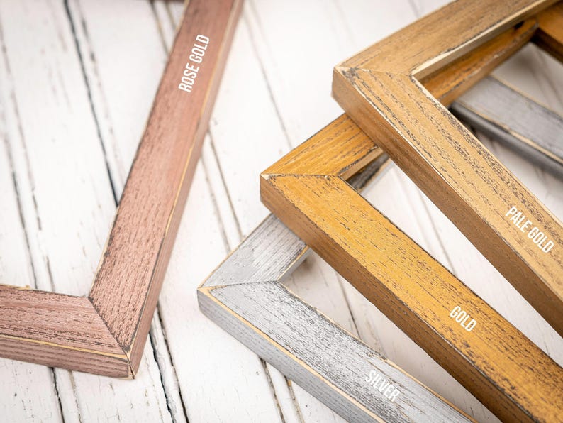 Weathered Emily - Choose Your Color/Size - Handmade Picture Frame - Solid Wood - Distressed Frame - Custom Sizes - Gallery Wall Decor image 5